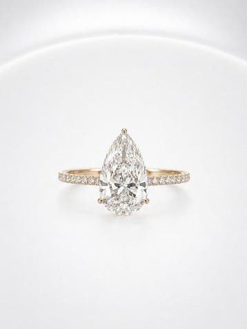 Zonder minimumprijs - Ring - 14 karaat Geel goud - 3.25ct., Nieuw
