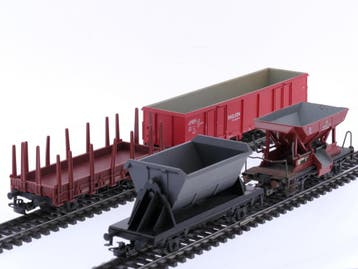 Schaal H0 Märklin 4610, 4459, een Eanos en een kiepwagen..., Wisselstroom, Gebruikt, Overige typen, Ophalen of Verzenden
