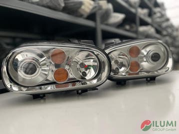 VW GOLF IV R32 XENON KOPLAMP L R KPL 1J1941016P 1J1941015P, Verzenden, Gebruikt, Volkswagen