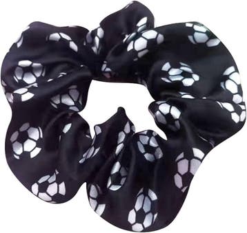 Voetbal scrunchie wit of zwart, Sieraden, Tassen en Uiterlijk, Uiterlijk | Haarverzorging, Verzenden, Nieuw, Overige typen