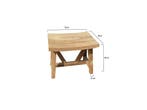 Stool voetenbank teak, Ophalen of Verzenden, Nieuw