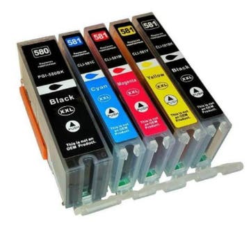 Canon PGI-580/CLI-581 XXL (€ 12,95 per hele set) Huismerk, Ophalen of Verzenden, Nieuw, Cartridge, Canon