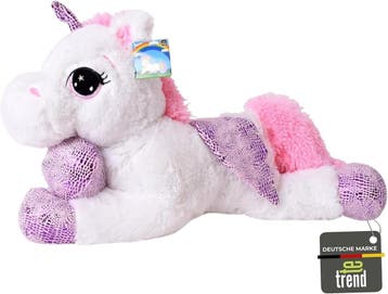 Pluche Eenhoorn 60cm | Retourdeal | 40% Korting, Ophalen of Verzenden, Zo goed als nieuw, Paard