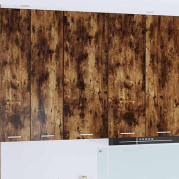 vidaXL Hangkast met opslag Gerookt eiken 40 x 31 x 100 cm, Verzenden, Nieuw, Bruin