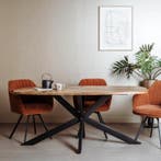 *WOONWINKEL* Tower Living Silvi Ovale Eettafel Naturel Mango, Verzenden, Nieuw