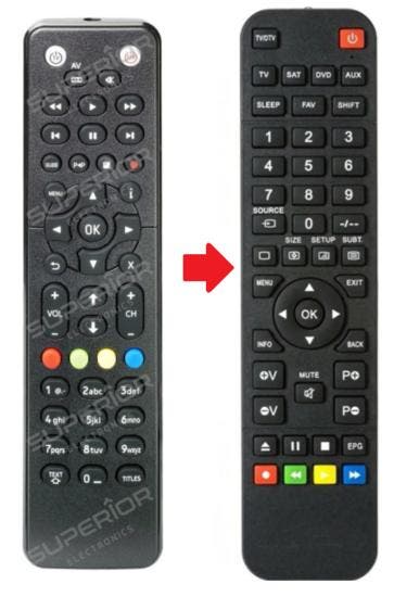 Amino / Delta Kamai 7X afstandsbediening, Audio, Tv en Foto, Afstandsbedieningen, Verzenden