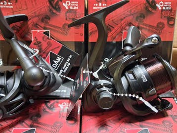 2 stuks DAM Quick Impulse 3L 2500 molens+nylon...€45,-, Ophalen of Verzenden, Nieuw, Molen