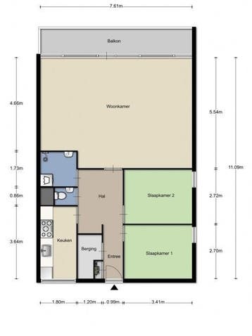 Te Huur 3 Kamer Appartement Oost-Dorsch In Zaandam, Huizen en Kamers, Huizen te huur, Direct bij eigenaar, Noord-Holland, Zaandam
