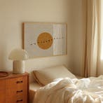 Poster Horizontaal - De Ganzentrek, Papier/karton, Nieuw, Ingelijst, Minimalistisch