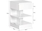 SoBuy Lot de 2 Bijzettafel, Nachtkastje met 1 Lade & 3, Verzenden, Nieuw