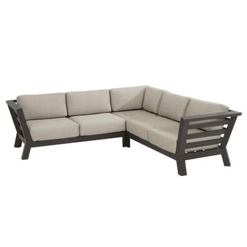 Meteoro hoek loungeset 3-delig antraciet 4 Seasons Outdoor, Tuin en Terras, Ophalen of Verzenden, Nieuw, Aluminium