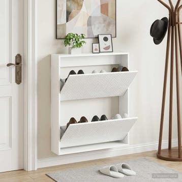 vidaXL Wandgemonteerde Schoenkast ARNHEM 71 x 17 x 86 cm, Verzenden, Nieuw