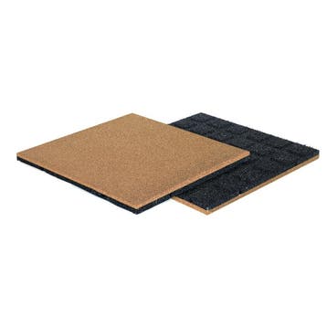 Rubber tegel 50 x 50 cm - 55 mm dik - UV-bestendig - Beige, Tuin en Terras, Verzenden, Nieuw