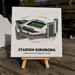 Groningen Stadion Tegeltje met Coördinaten, Minder dan 50 cm, Verzenden, Nieuw, Print