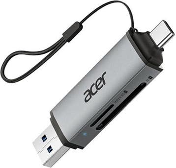 Acer 2-in-1 SD Kaartlezer / Card Reader USB 3.0 + USB-C voor, Verzenden, Zo goed als nieuw