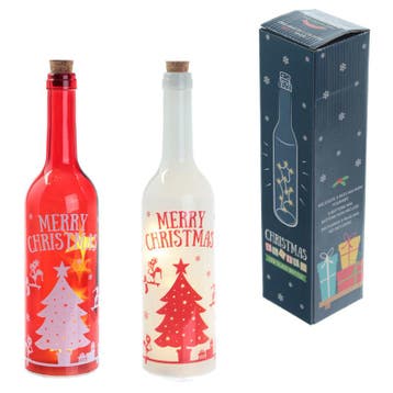 Fles met LED verlichting Kerstmis (Verlichting voor binnen), Ophalen of Verzenden, Nieuw