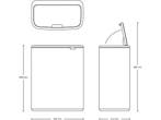 Brabantia Bo Touch Bin - Prullenbak - 60 liter - Soft Beige, Verzenden, Zo goed als nieuw