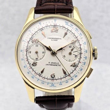 Chronographe Suisse - Cal. Landeron 55 - Telemetre &, Nieuw