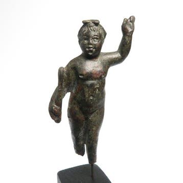 Oud-Romeins Brons Beeld van Cupido (Eros)