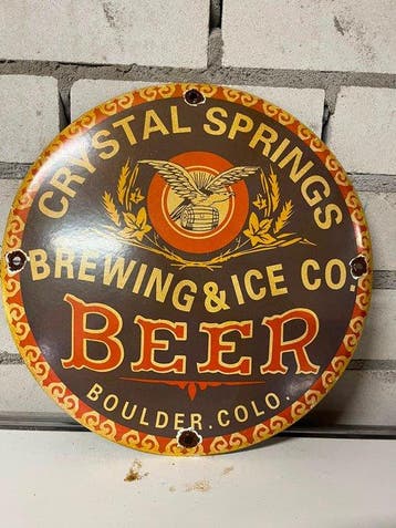 Cry-Stal Springs Brewing & Ice Co. – Beer – Emaille