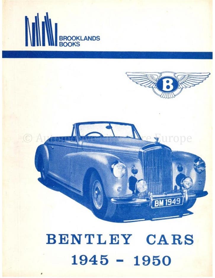 BENTLEY CARS 1945 - 1950 (BROOKLANDS), Boeken, Auto's | Boeken