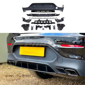 Diffuser With Black Exhaust Tips Voor Mercedes GLC C253, Ophalen of Verzenden, Nieuw