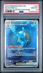 Blastoise ex (MEW 200) – PSA 10, Ophalen of Verzenden, Nieuw