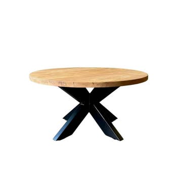 Ronde salontafel met stalen poot -  100 cmSalontafels, Ophalen of Verzenden, Nieuw