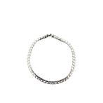 Witgouden tennisarmband met diamant; 1,00 ct., Gebruikt, Overige kleuren, Ophalen of Verzenden, Met edelsteen