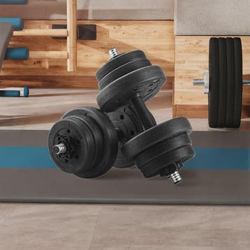 Songmics Verstelbare Dumbbells Set - 2 x 10 kg, Verzenden, Nieuw
