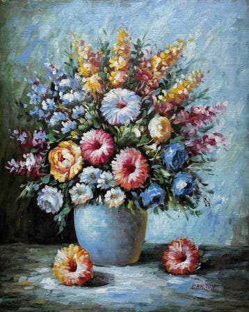 Barton (XXI) - Jarrón de Flores