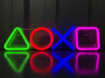 Sony - Playstation - NO RESERVE Sony PlayStation Logo Neon, Nieuw