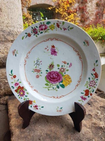 Zeldzaam antiek Famille Rose Qianlong-periode (1736–1795)