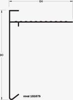 Roval aluminium daktrim  90 x 64 mm, Ophalen of Verzenden, Nieuw