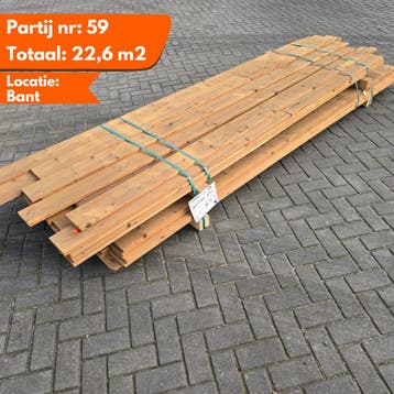 Thermo vuren geschaafde plank 3000x140x19mm, Ophalen of Verzenden, Nieuw