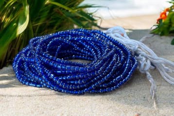 Waist Beads / Afrikaanse Heupketting - Uyi -  Blauw (Traditi, Ophalen of Verzenden, Nieuw
