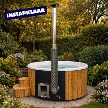 Hottub houtgestookt – Instapklaar | snel leverbaar, Ophalen of Verzenden, Nieuw