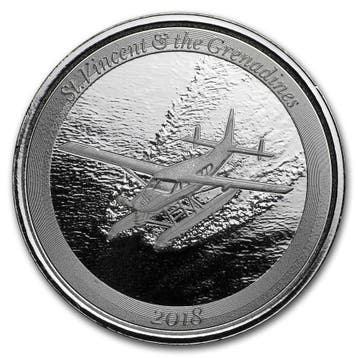 EC8 - St. Vincent and Grenadines Seaplane 1 oz 2018, Verzenden, Losse munt, Zilver
