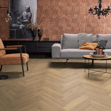 Floorlife Encino Visgraat Eiken Parket - Rustiek Crème - 14, Ophalen of Verzenden, Nieuw
