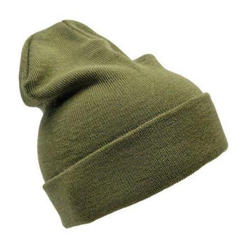 Woolguard commando muts, wol, legergroen, fijn gebreid, Verzenden, Nieuw