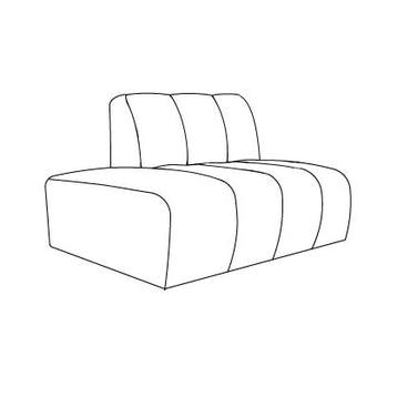 *WOONWINKEL* Ottoman Zonder Hoek Links Serenity 3, Verzenden, Nieuw
