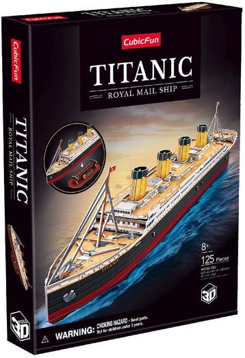 Titanic 3D Puzzel (125 stukjes) | CubicFun - Puzzels, Verzenden, Nieuw