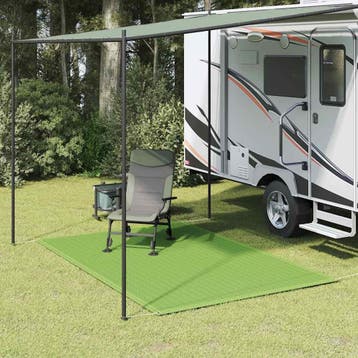 vidaXL Tenttapijt 250x300 cm HDPE lichtgroen, Caravans en Kamperen, Kampeeraccessoires, Verzenden, Nieuw