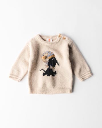 HEMA Takkie newborn trui fijngebreid zand, Verzenden, Nieuw