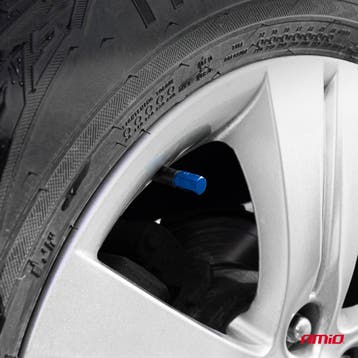 Aluminium ventieldopje - Blauw - 4 stuks, Auto-onderdelen, Verzenden, Nieuw
