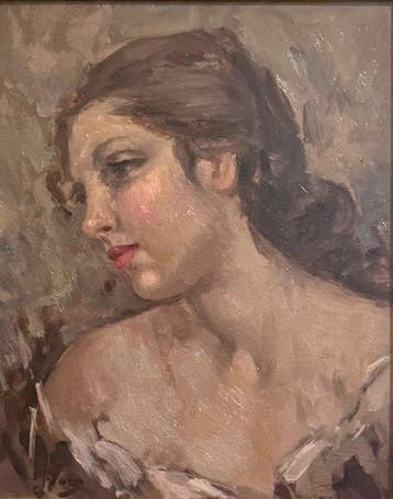 Attilio Toro (1892-1982) - Profilo di donna, Antiek en Kunst