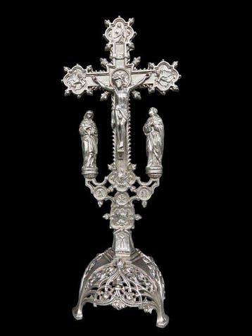 Barok stijl Crucifix - Legering - 1940-1950 - 45 cm