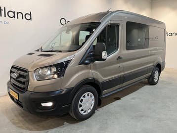 Ford Transit 350 2.0 TDCI L3H2 DC Dubbel Cabine Trend 170 PK, Automaat, Stof, Gebruikt, Euro 6