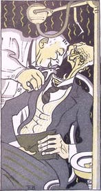 Spotprent Hendrikus Colijn als tandarts met Henri Marchan..., Verzenden