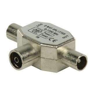 Coax splitter - Valueline (Vrouwelijk naar 2 x mannelijk), Verzenden, Nieuw